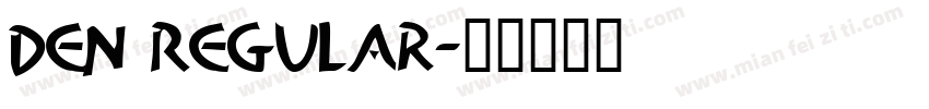 Den Regular字体转换